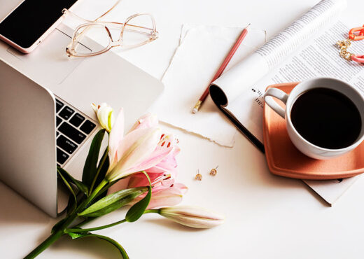 Coffee and laptop